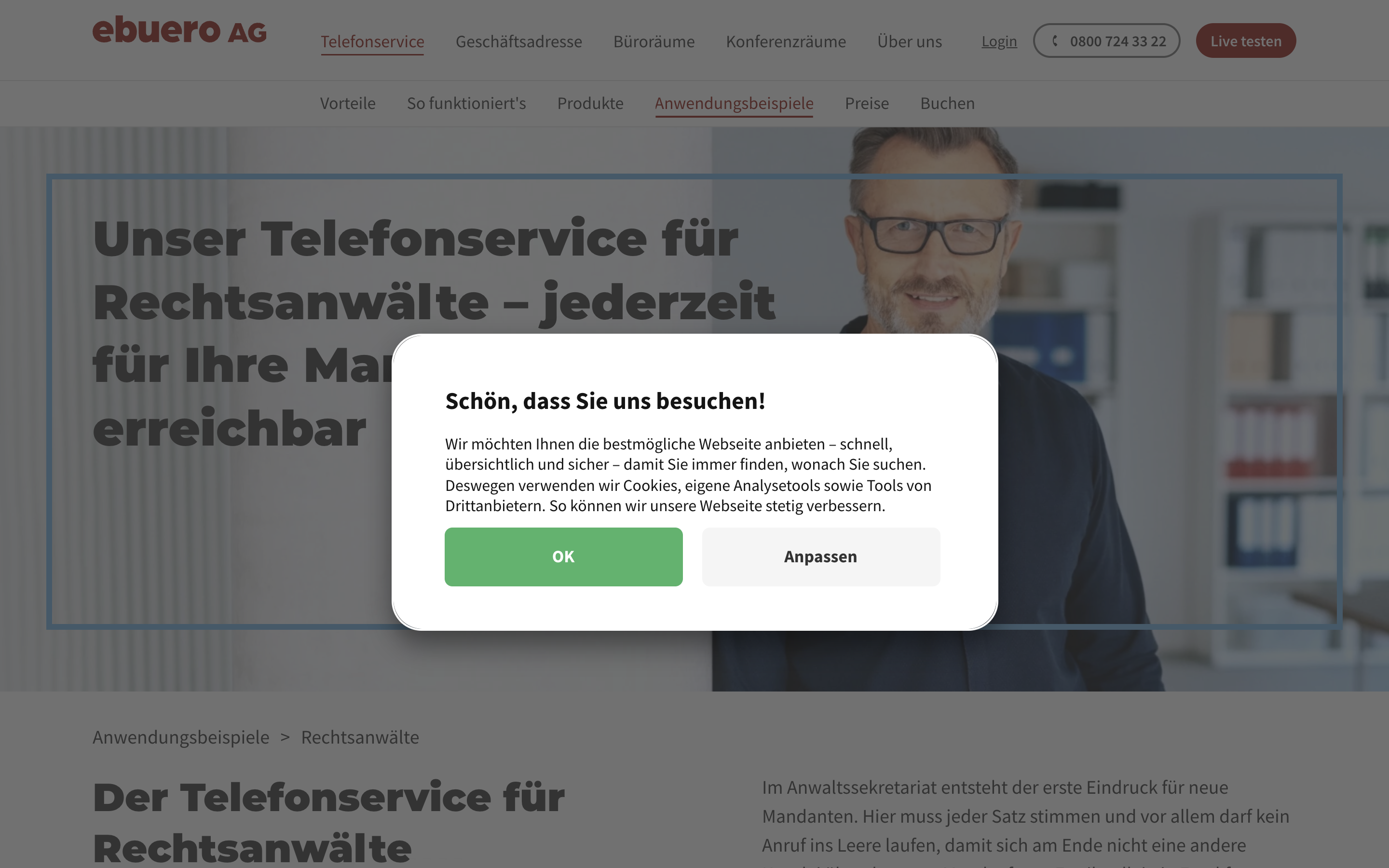Captured Telefonservice für Rechtsanwälte | 24h-Service