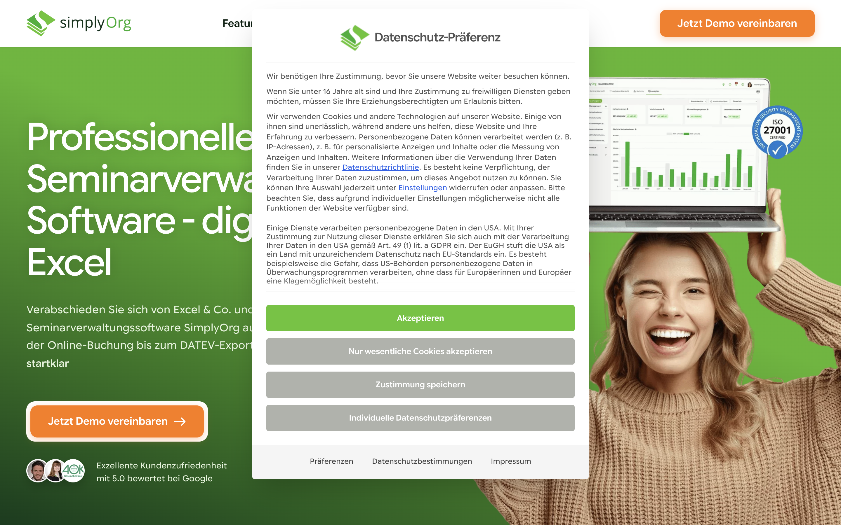 Captured Seminarverwaltung Software - digital statt Excel
